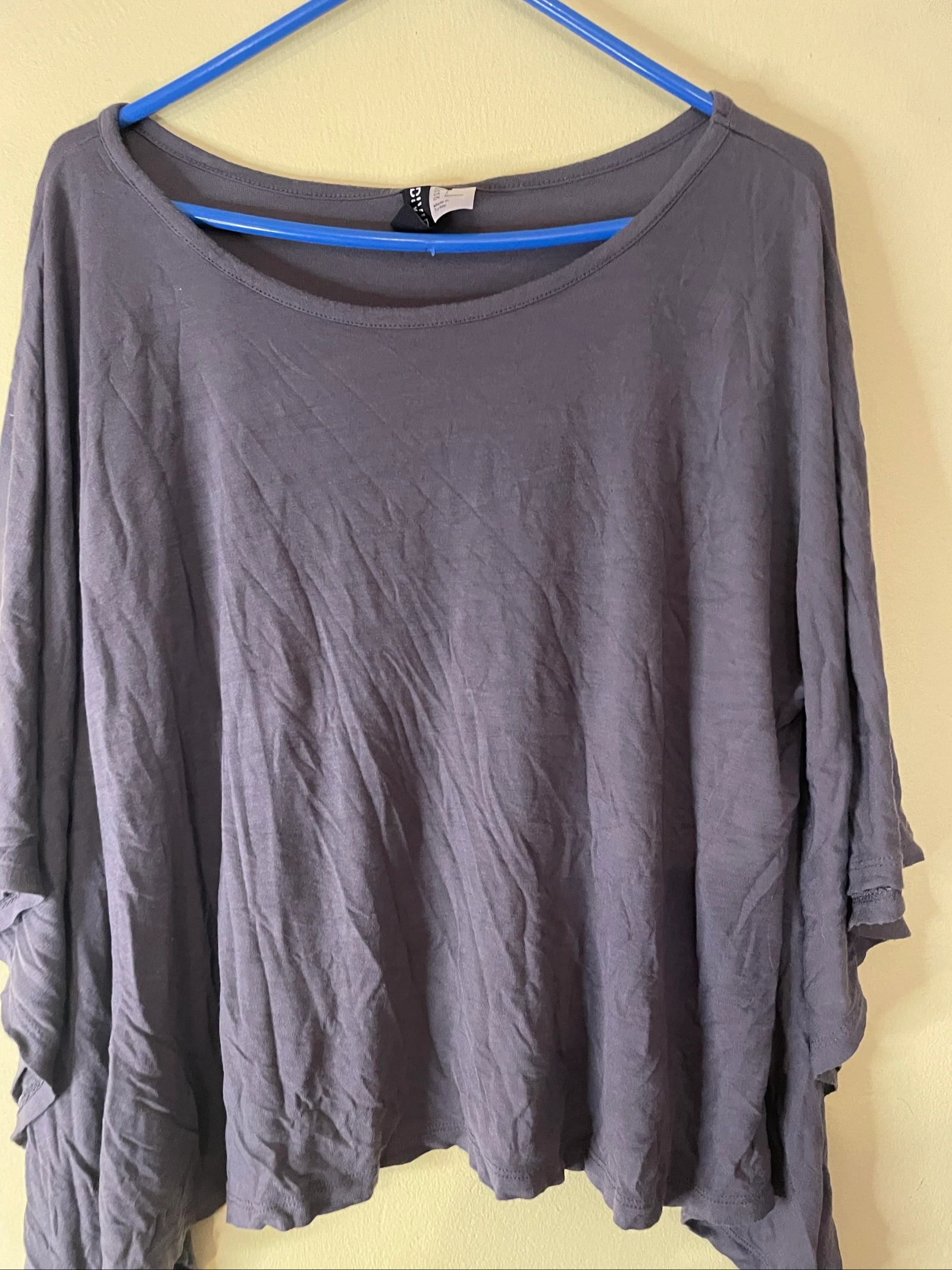Oversized Cut Poncho Blouse / Batwing Sleeve – photo 2